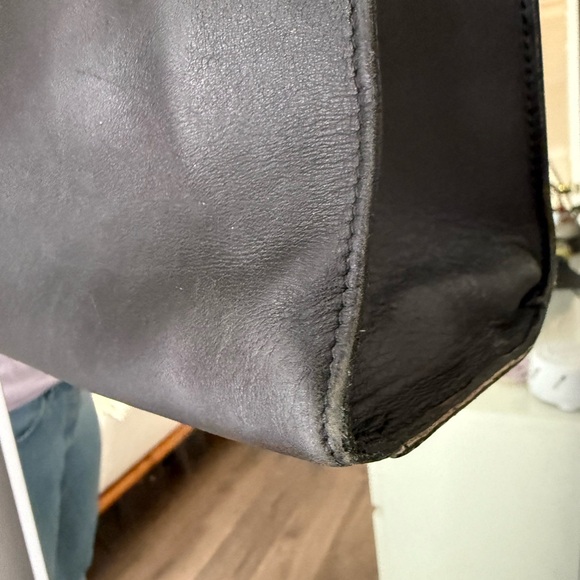 Coach Black Leather Tote Bag - Picture 5 of 10